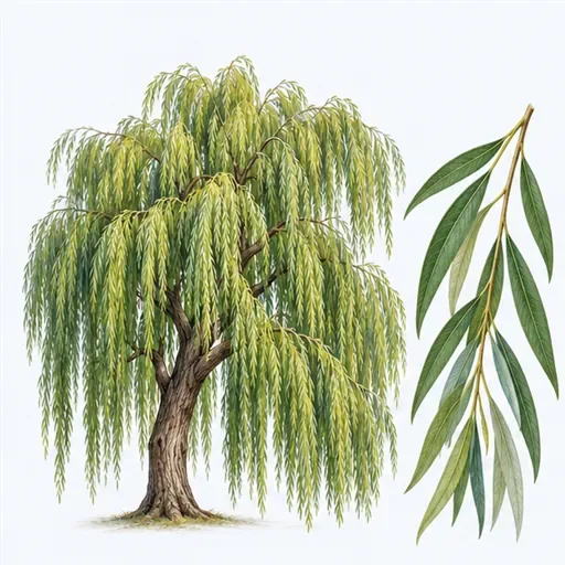 le saule pleureur: 垂柳