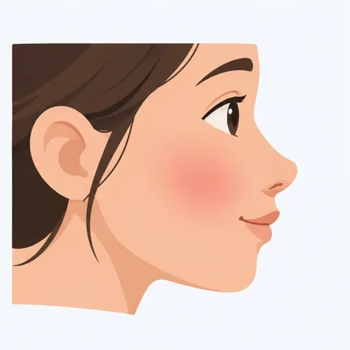 une joue: a cheek