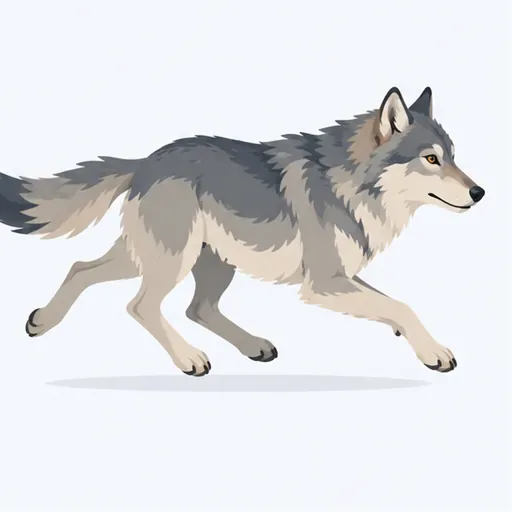 un loup: a wolf