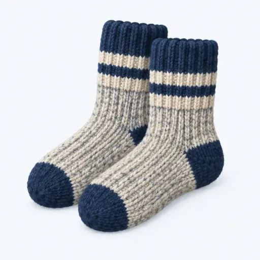 les chaussettes en laine (f.): wool socks