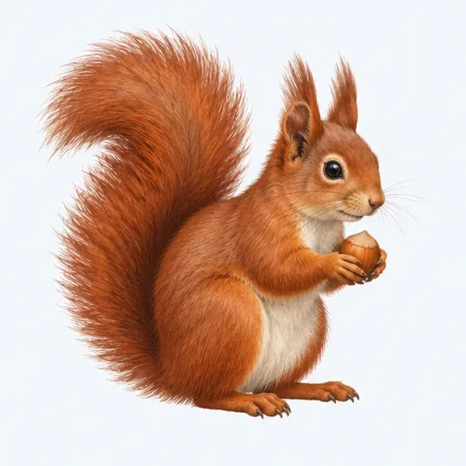 l’écureuil (m.): squirrel