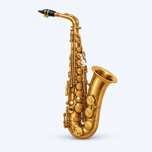 un saxophone: a saxophone