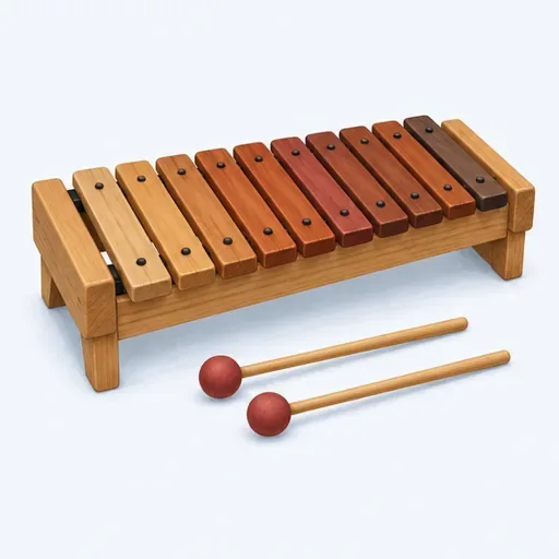 un xylophone: a xylophone