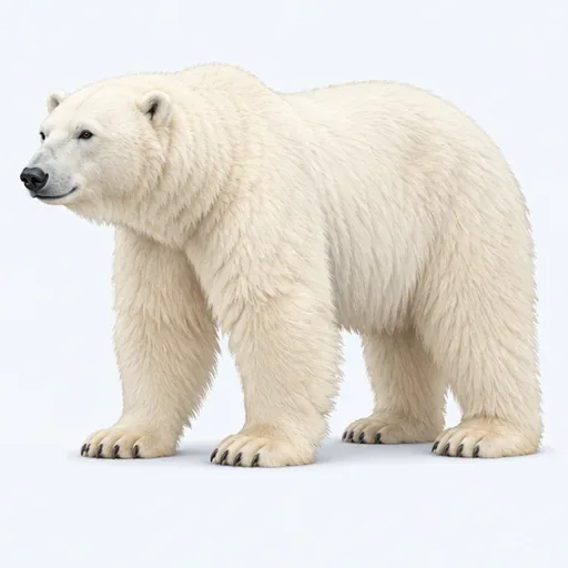l’ours polaire (m.): polar bear
