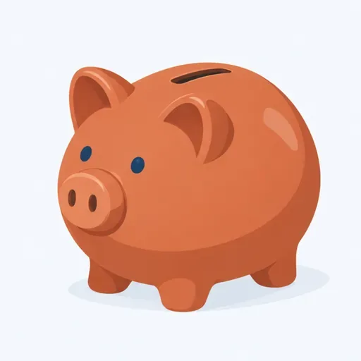 une tirelire: a money box