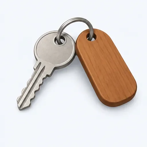 une clé: a key