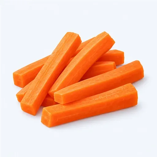 une carotte crue: a raw carrot
