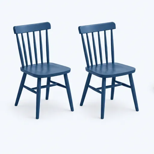 les chaises bleues: blue chairs