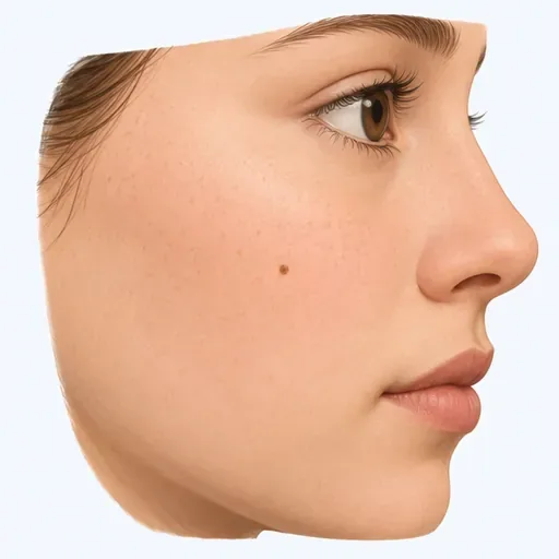 la joue: cheek