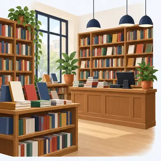 une librairie: a bookshop