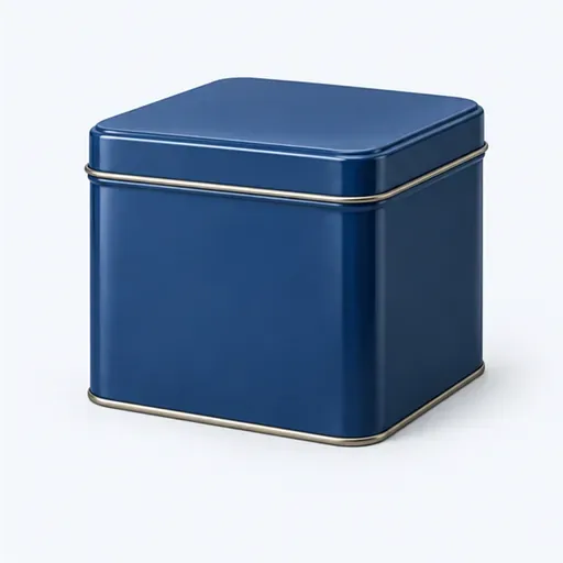 une boîte en métal: 一个金属盒
