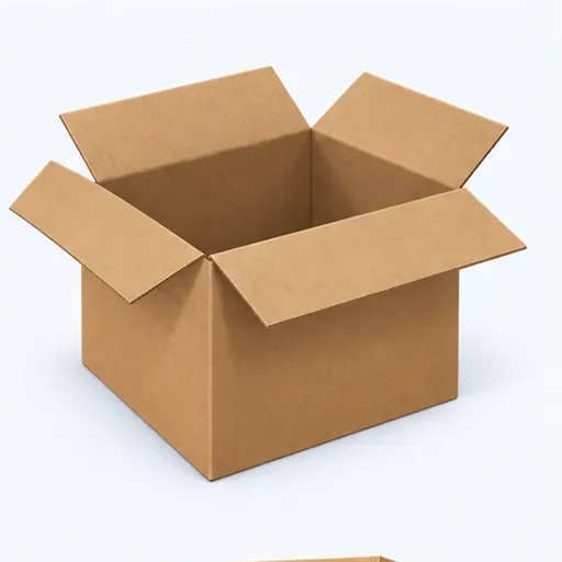 un carton: a cardboard box