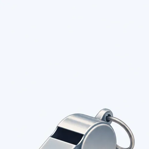un sifflet: a whistle