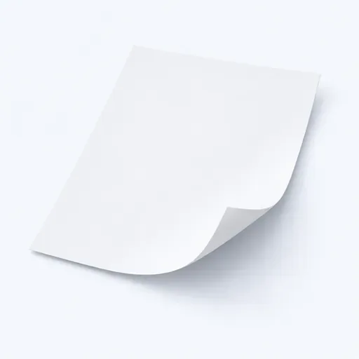 une feuille de papier: sheet of paper
