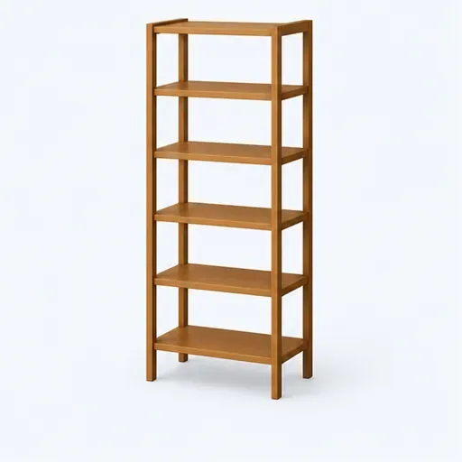 une étagère haute: a tall shelving unit