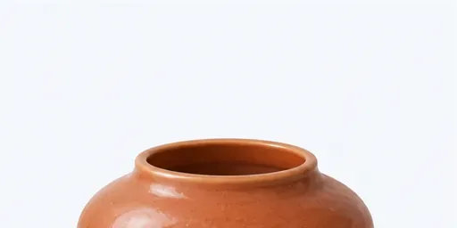 un vase ovale: an oval vase