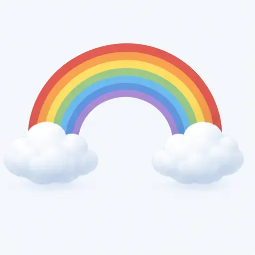 un arc-en-ciel: a rainbow