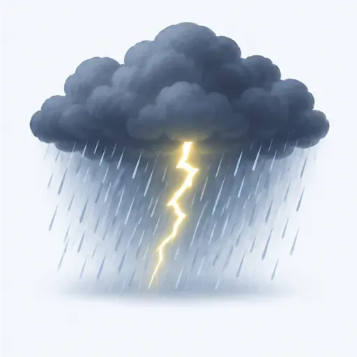 un orage: a thunderstorm