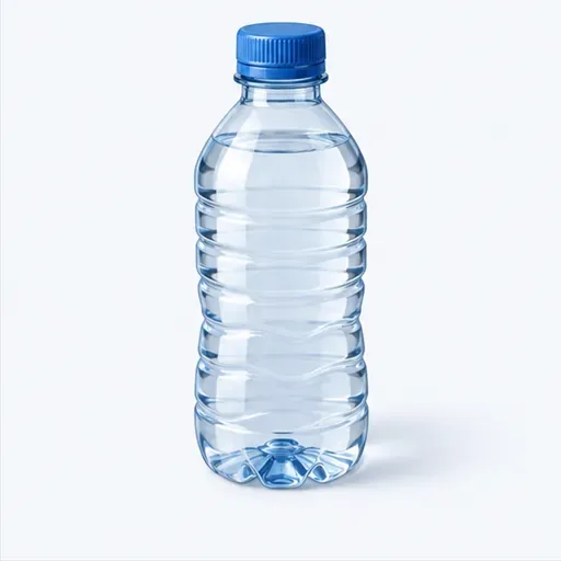 une bouteille d’eau: a bottle of water