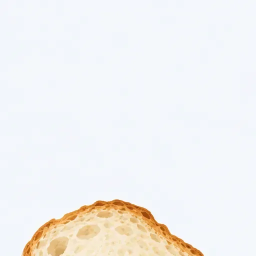 une tranche de pain: a slice of bread