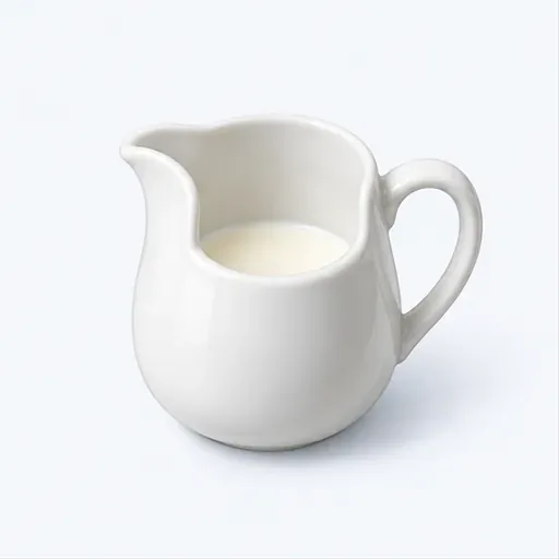 un peu de lait: a little milk