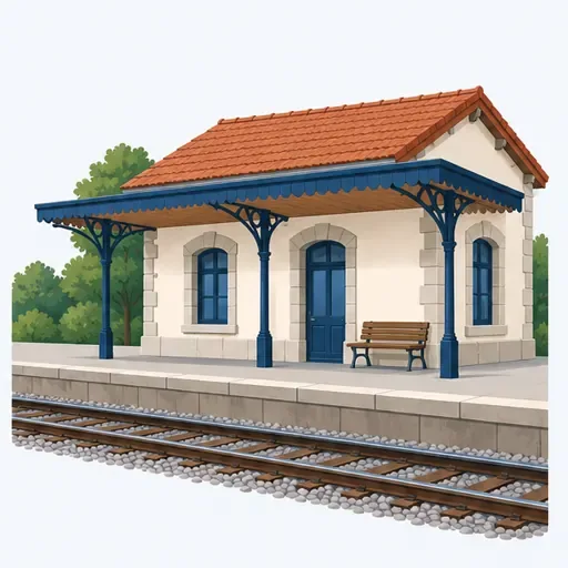 la gare: محطّة