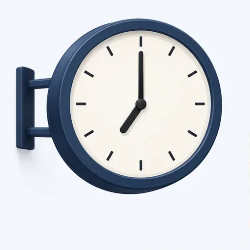 l’horloge: clock