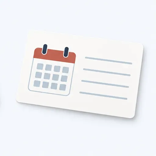 la carte de rendez-vous: appointment card