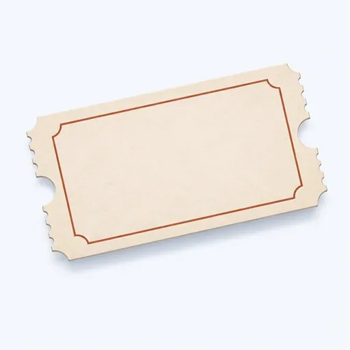 le billet: ticket