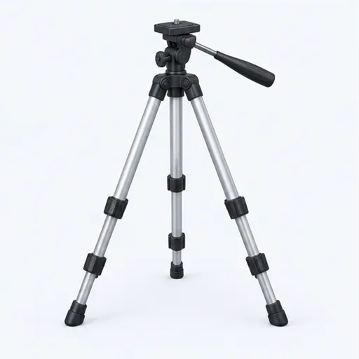 un trépied: a tripod