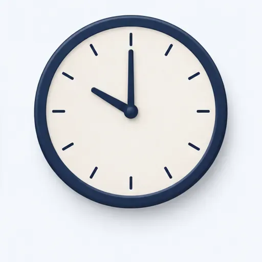 une horloge: a clock