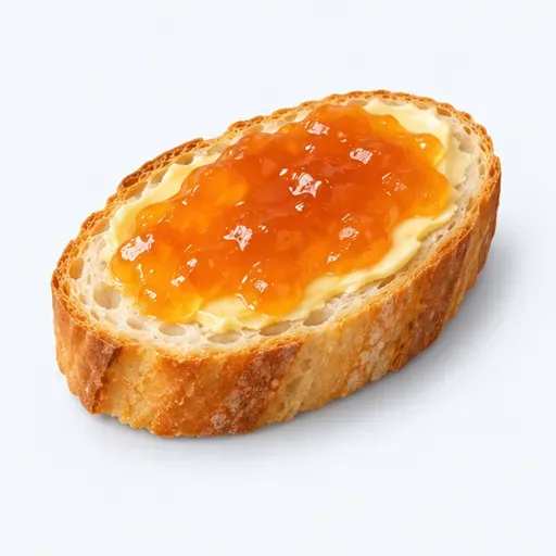 la tartine: slice of bread with spread