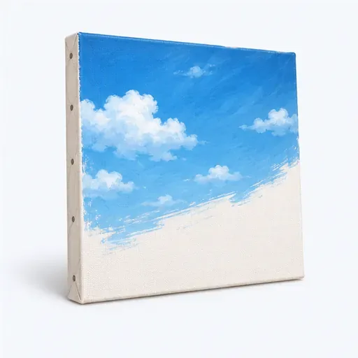une toile: a canvas