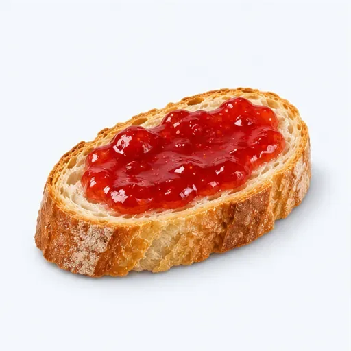 la tartine: slice of bread with spread