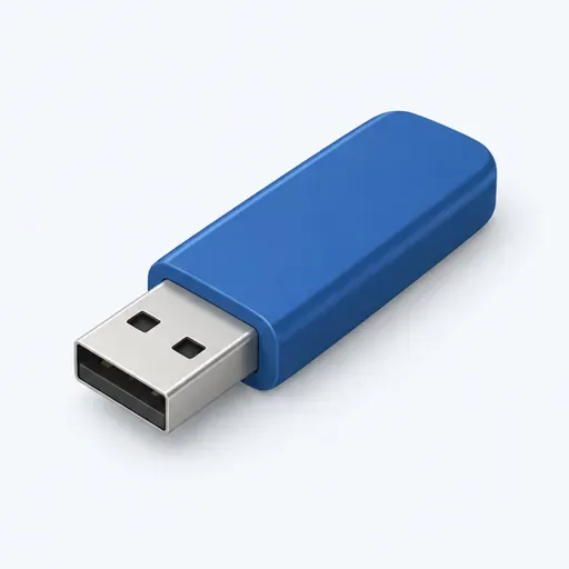 une clé USB: a USB stick