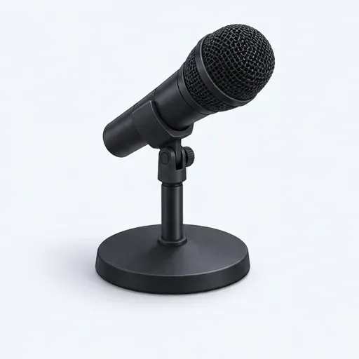 un micro: a microphone