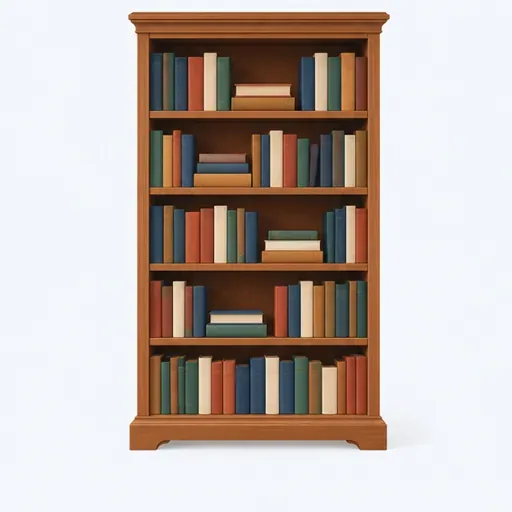 la bibliothèque du salon: living-room bookcase