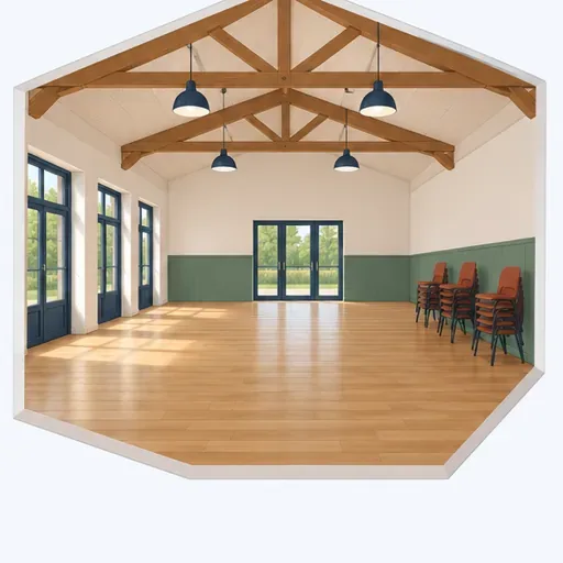 la salle: sala / salón