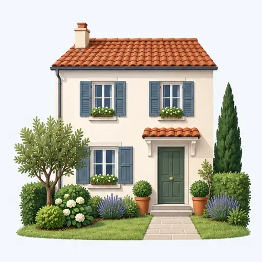 la maison: 房子