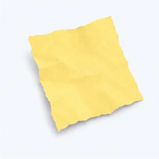 un morceau de papier: un trozo de papel