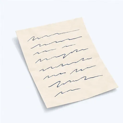 une lettre: 一封信