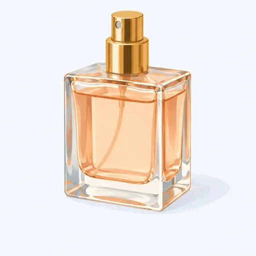 un flacon de parfum: a bottle of perfume