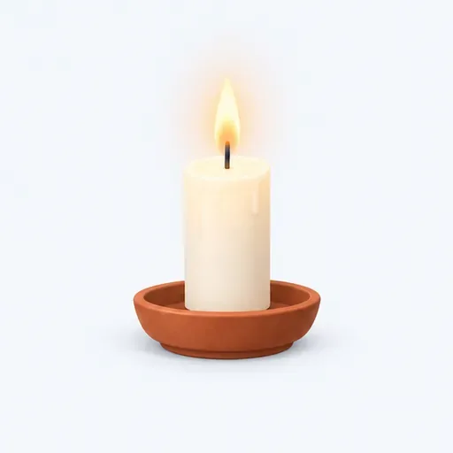 une bougie: a candle