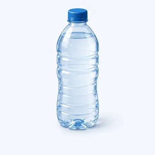 une bouteille d’eau: a bottle of water