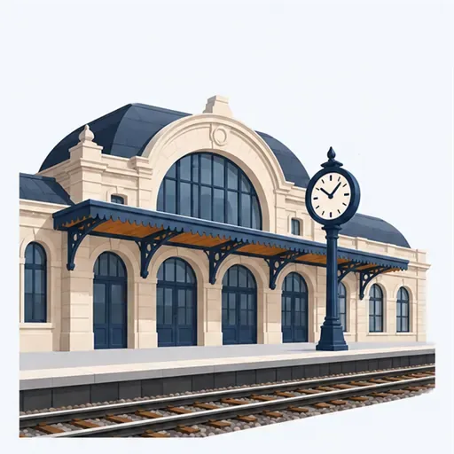 la gare: 火车站