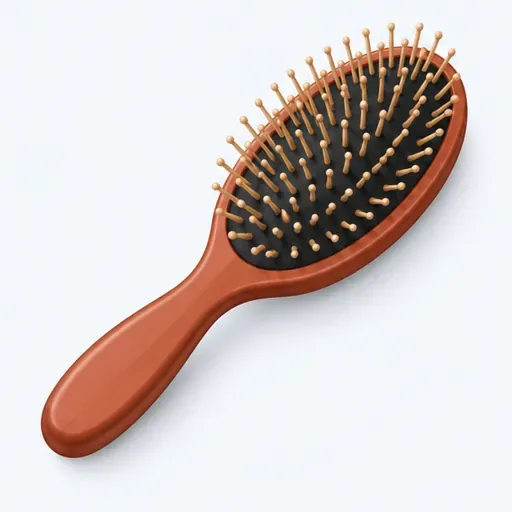 une brosse à cheveux: فرشاة شعر