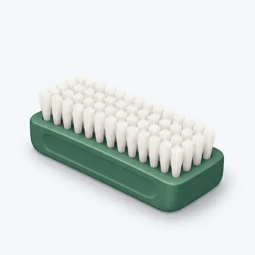 une brosse à ongles: فرشاة أظافر