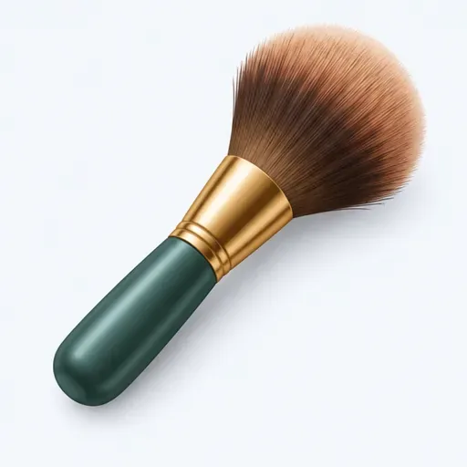 un pinceau de maquillage: فرشاة تجميل