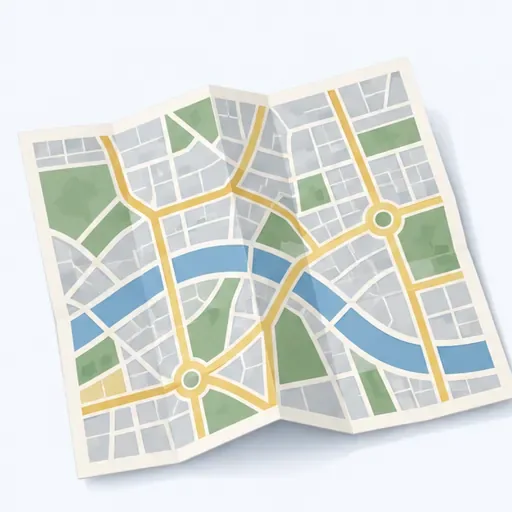 un plan de ville: street map