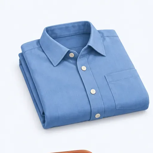 une chemise pliée: folded shirt